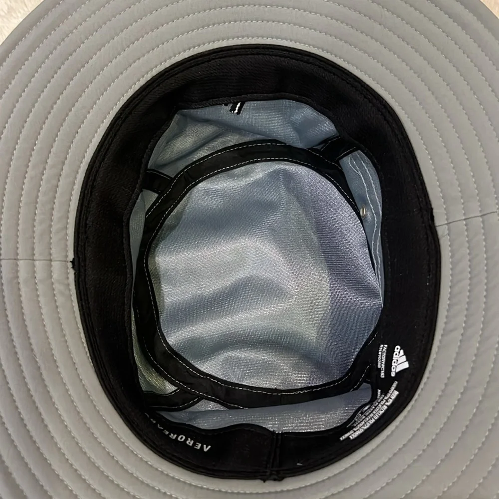 Adidas Aeroready Bucket Hat UPF 50 Gray OS  Unisex - Picture 6 of 9